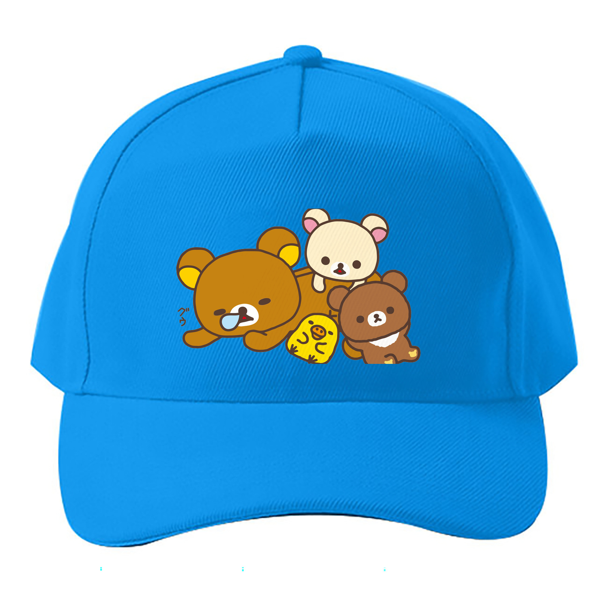 （画像用） リラックマ リラックマ キイロイトリ Rilakkuma Korilakkuma Kiiroitori ベースボールキャップ 綿100％ 男女兼用 帽子 スポーツ